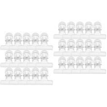 60Pièces Clips Extensions Ongles Plastique Transparent Outils
