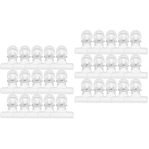 60Pièces Clips Extensions Ongles Plastique Transparent Outils