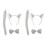 2Ensembles Costume Animal Enfant Oreilles Queue Gris Doux 1