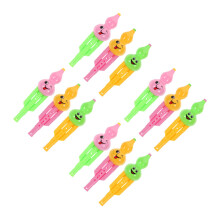 12Pièces Clarinettes Plastique Multicolores Mini Jouets Sûrs