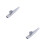 2Pièces Kazoo Métal Argent Ukulélé Aluminium 2