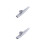 2Pièces Kazoo Métal Argent Ukulélé Aluminium 5