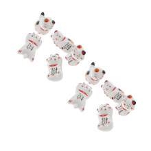 10Pièces Supports Baguettes Céramique Chats Assortis Pour Cuisine