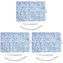 3Ensembles Perles Lettres Blanches Pour Personnalisés