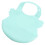 Bavoir Bébé Réglable Silicone Vert Étanche Confortable Fragile 1