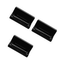 3Pièces Harmonica Noir 10 Trous, Sleek, Cadeau Pour Débutants