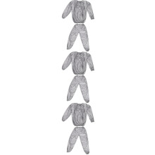 3Ensembles Tenues Sauna Argent Polyéthylène Fibre Confort Sport