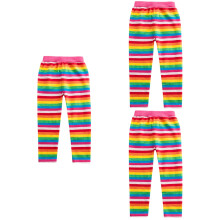 3Pièces Leggings Enfants Automne Motif Arc-En-