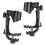 2Pièces Clips Microphone Réglables Pour Batterie Usage Domestique Noir 1