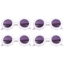 4Pièces Lunettes De Anti-Uv Tournesol Violet Mode