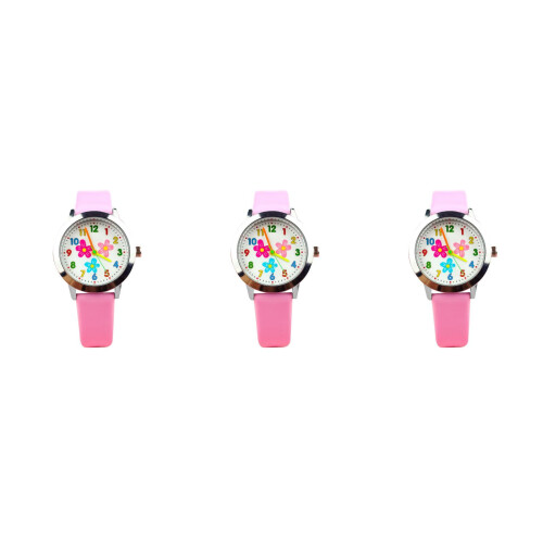 3Pièces Rose Enfants Durable Confortable Quartz