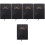 5Pcs Convenient Black Paper Note Books Portable Planner Notepad 5