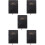 5Pcs Convenient Black Paper Note Books Portable Planner Notepad 9