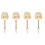 4Pièces Brosse Blanche Bois Nettoyage Clavier Instrument Performance 1
