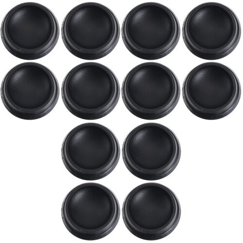 12Pièces Stop Roulettes Bureau Noir Protection Sol Caoutchouc