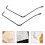 4Pièces Clips Noir Métallique Fixation Stable Stand 10