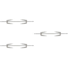 3Ensembles Grill Acier Inoxydable Noir Pour Poulet Rotatif