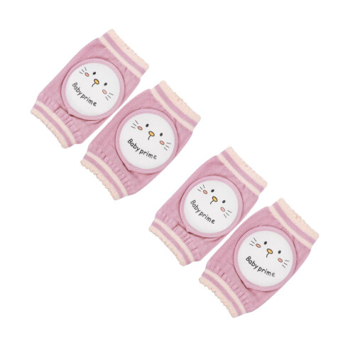 2Paires Genoux Bébé Éponge Élastique Rose Résistant