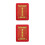 2Pcs Red Outdoor Key Lock Box Wall Mount Fire Safety Storage 7