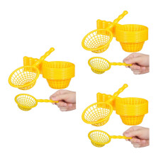 30Pièces Petits Filets Jaunes En Plastique Rigide Pour Jeux De Bain