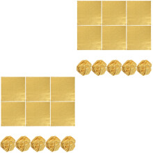 400Pièces Papier D'emballage En Aluminium Or Pour Cadeaux