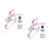 2Sets Manual Pink for Kids Durable Plastic Summer Toy 9