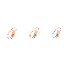 3Pièces Lanières Silicone Orange Pour Téléphone, Cou Résistant