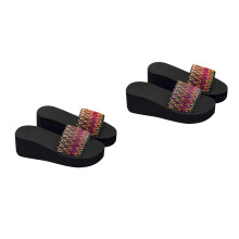 2Paires Sandales Femme Confortables Style Ethnique Sol Ăpais