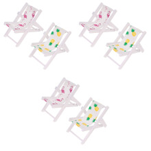 6Pièces Petite Chaise Bois Ornement Style
