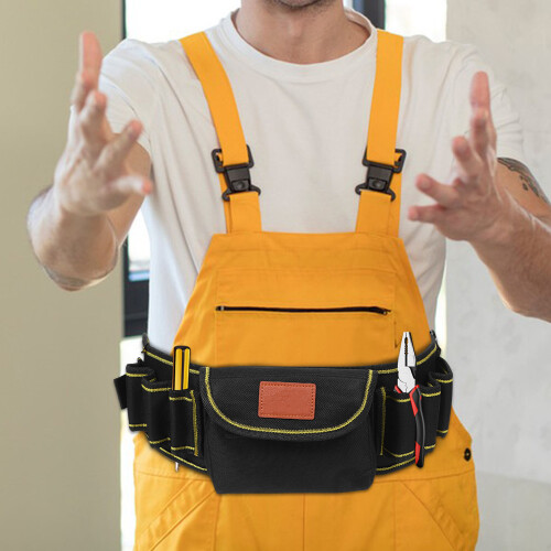 5Pcs Multi-Functional Oxford Cloth Tool Waist Bag for Carpenters 2