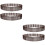 4Pièces Clôture Mini Flexible En Bois Café Pour Décoration 1