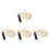 4Pcs Small Handbag Lint Rollers Beige Easy Use Reusable Pet Hair Tool 8