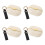 4Pcs Small Handbag Lint Rollers Beige Easy Use Reusable Pet Hair Tool 9