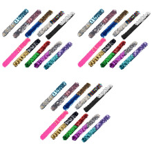 30Pièces Bracelets Clignotants Enfant Plastique Assortiments Pailletés