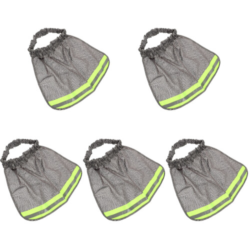 5Pièces Protège-Nuque Casque Gris Mesh Respirant Anti-Uv Durable