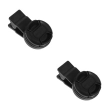 2Ensembles Lentilles Extérieures Noires Pour Photos Téléphone Mobile