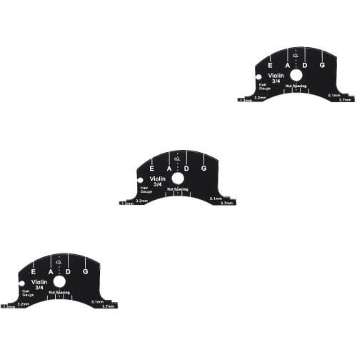 3Pièces Accessoire De Violin Noir Pont Multifonctionnel Durable