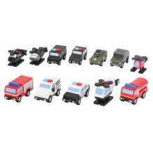 Miniature Toy Car Plane Set, Birch Material, Realistic Model for Kids