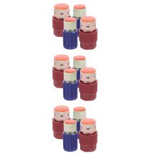 12Pièces Fitting Auto Adaptateur Port Rapide R134a Couleur Assortie