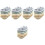 5Sets Bright Plastic Baby Bath Stackable Cups Educational Toddler Toys 6
