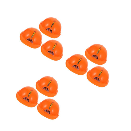 9 Pièces Chapeaux De Construction En Plastique Pour Enfants