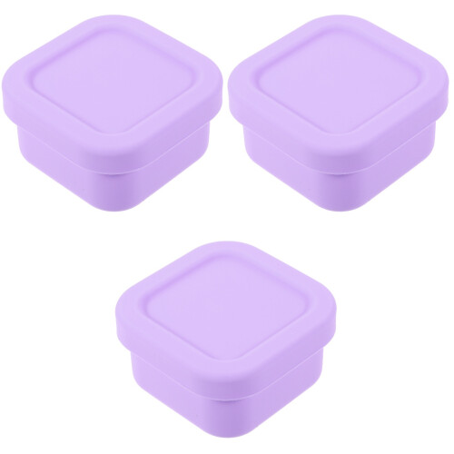 3Pièces Boîte À Déjeuner Multifonction En Silicone Résistant