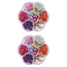 Brads Pour Scrapbooking Couleurs Assorties En Matériau Sûr PP
