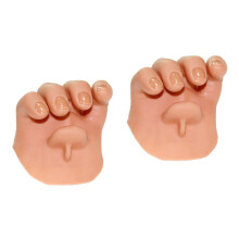 2Pièces Props Main Fake Beige Matériel Plastique Pour Magie Et
