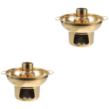 2Pièces Bols Inox Doré Pot Taro Et Fruits Résistant Usage Cuisine