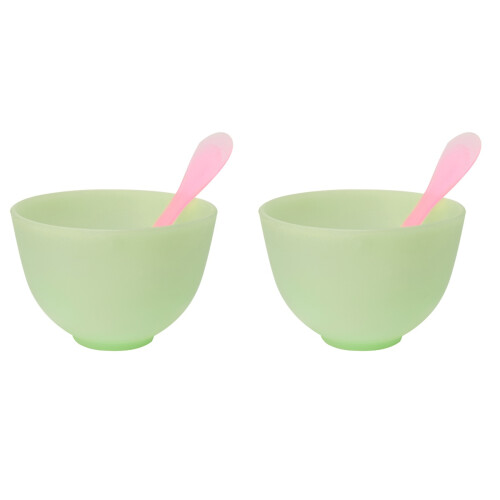 2Ensembles Bols Plastique Vert Pour Masques Et Outils DIY