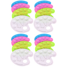 16Pièces Palette Pour Peintres Enfants Plastique Robuste Compacte