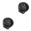 2Pièces Compteur D'heures Quartz Rond Noir 10V-80V Résistant Eau 1