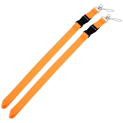 4Pièces Lanières Téléphone Orange Polyester Confortables Et Pratiques