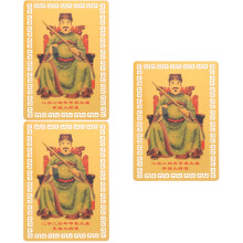 3Pièces Carte Amulette Chance Sui 2024 Orange Compacte Et